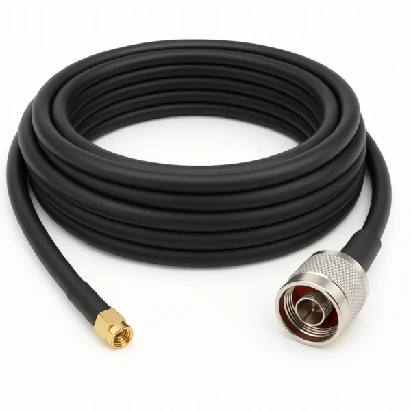 Hochwertiges Low-Loss Koaxial Antennenkabel mit LMR240 SMA- auf N-Stecker