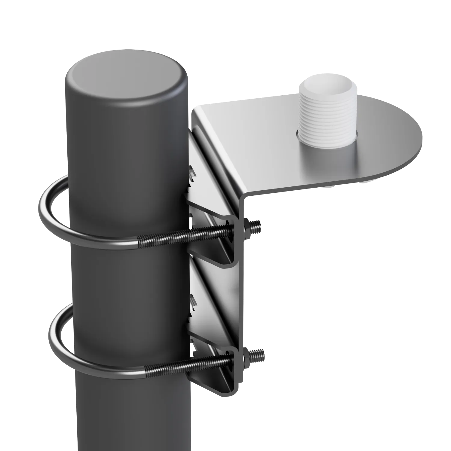 Antennenhalter für Mastmontage Vertikal und Horizontal – MH1, Edelstahl – Bild 4