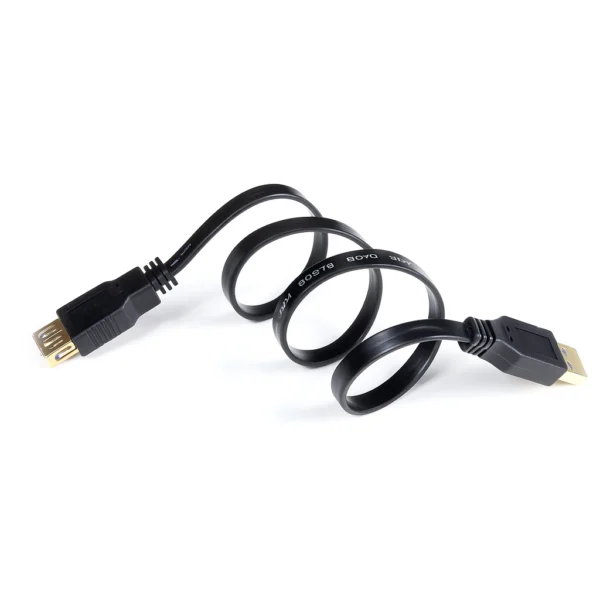 USB 3.0 Flachkabel Verlängerung 2 m vergoldete Kontakte – Bild 4